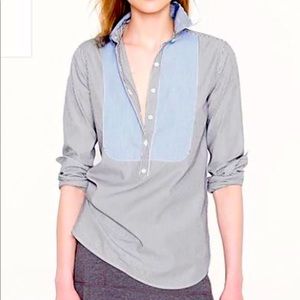 J.Crew Bid Popover Stripped Shirt